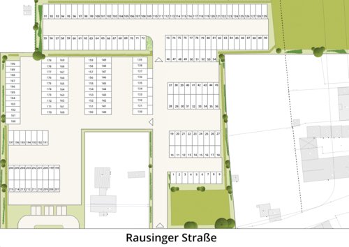 Lageplan des Garagenhofs in Holzwickede